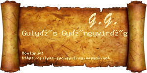 Gulyás Gyöngyvirág névjegykártya